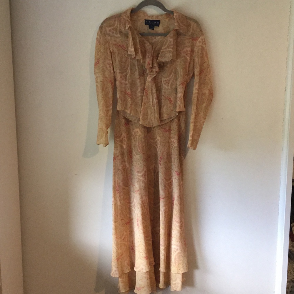 RALPH LAUREN 2pc skirt and top